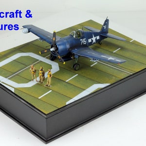 Pro-Built 1:48 アメリカ航空母艦デッキセクション WW2 (ベース 2)
