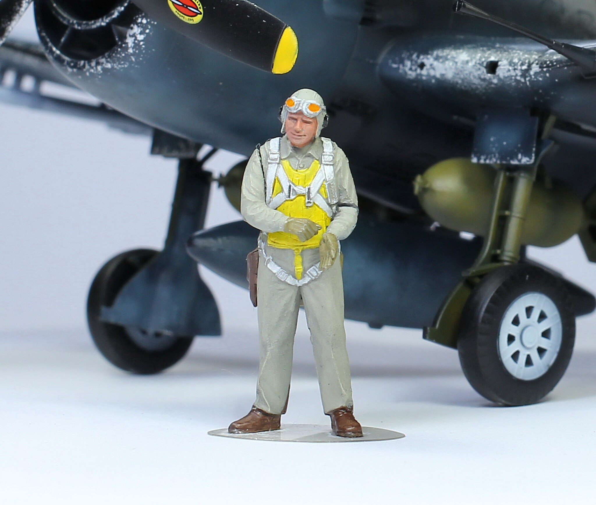 1/6 12インチ アメリカ軍空軍パイロットカスタムフィギュア CS74 1/48 エアクラフト イン アクション シリーズ WW2 パイロット