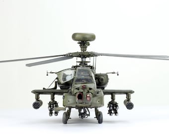 ProBuilt 1:35 AH-64D Apache Longbow Helicopter /w 2 Pilots