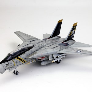 US Navy F-14A Tomcat Jolly Rogers 1:72 Pro Built Model (Built and painted by Professional skills)