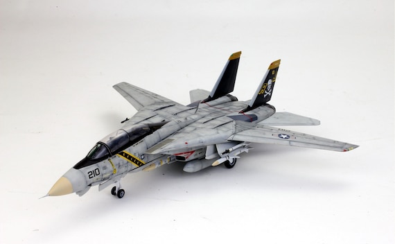 US Navy F-14A Tomcat Jolly Rogers 1:72 Pro Built Model (built and