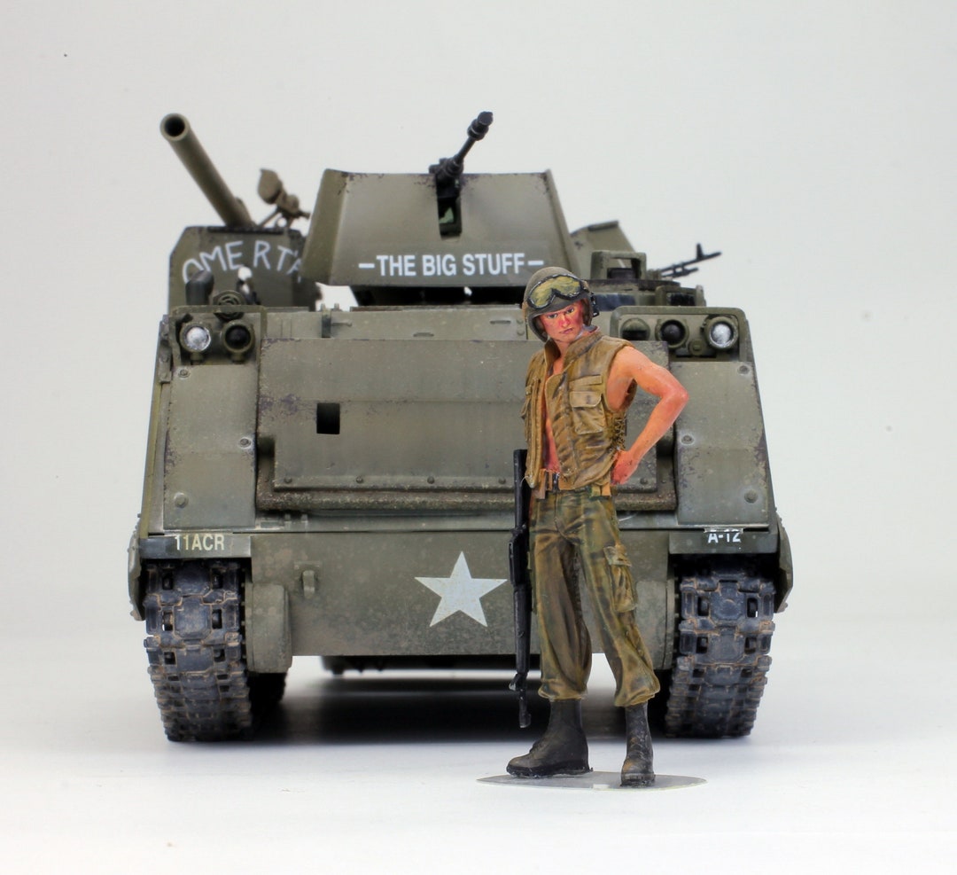 Tank Figure Painted Figure US Tank Commander in Vietnam War (01 Figure, Tank Not ...