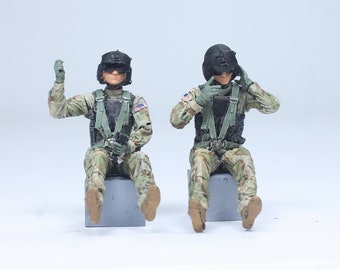 ミリタリーフィギュア　パイロット Amazon | ハセガワ 1/72 アメリカ空軍 パイロット & グランド
