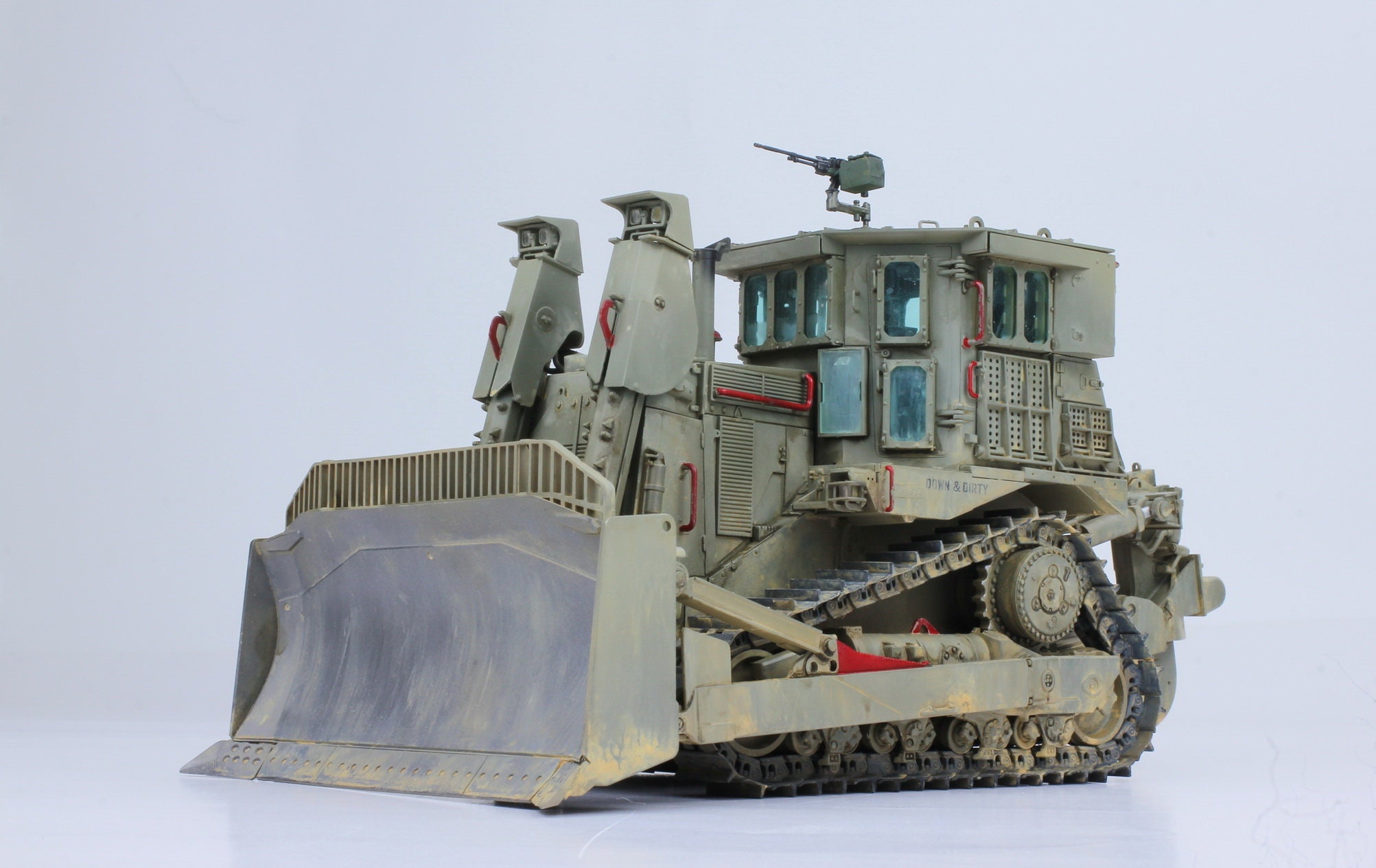 Handmade D9R Armoured Bulldozer Model: 1/35 Scale, Modern Warfare