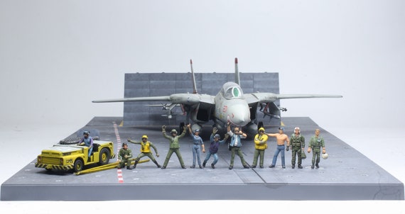 F-14トムキャット・空母甲板ジオラマセット(1/72)