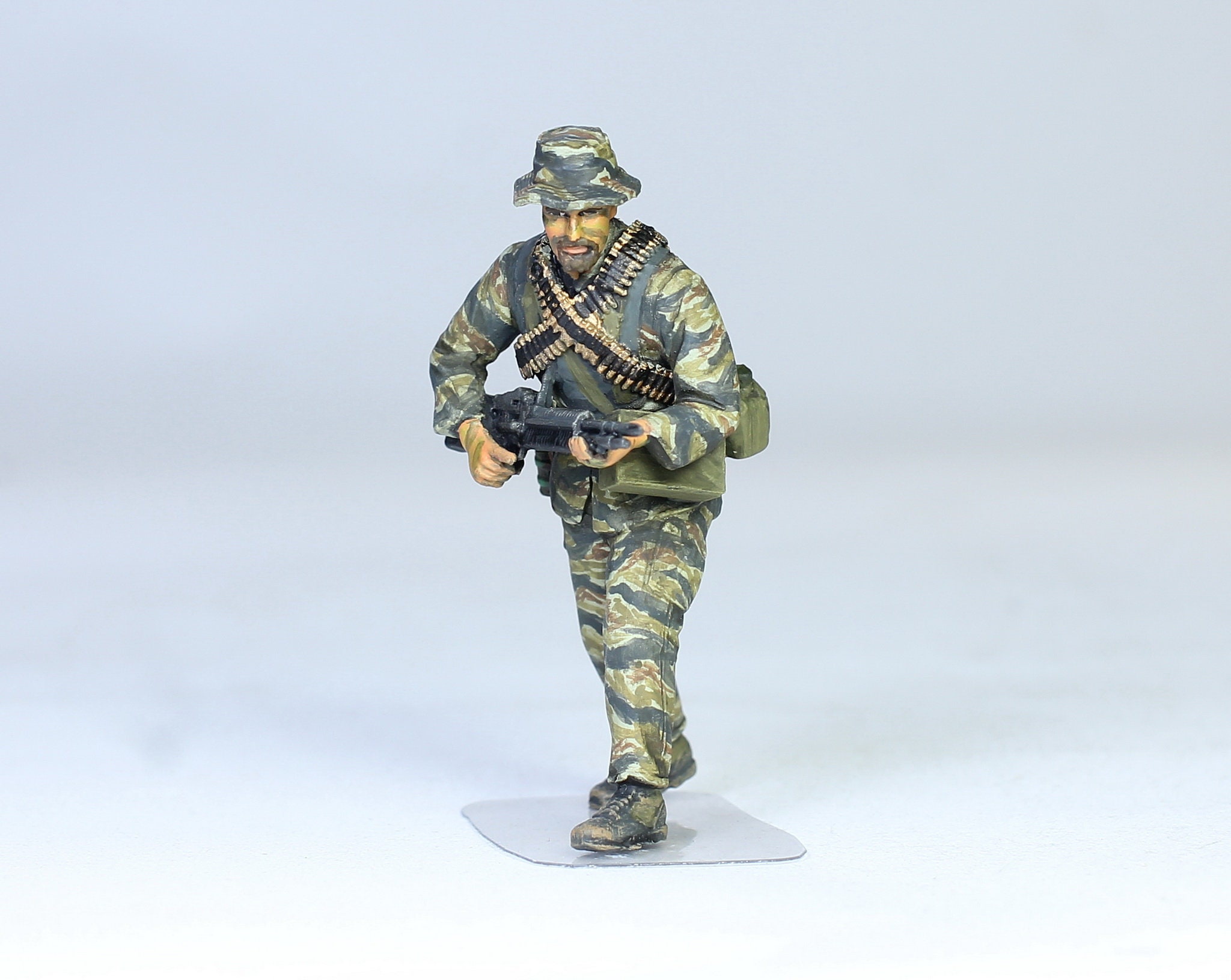 手作り塗装済みアメリカ海軍特殊部隊員フィギュア：ベトナム戦争