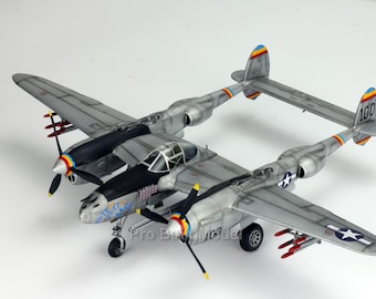 Modello ProBuilt 1/48 P-38 Lightning WWII – “Putt Putt Maru” – Dipinto a mano