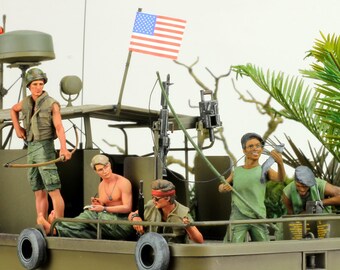 Preorder 1/35 Vietnam War PBR Mk.II Boat Crew Set | 5 Hand ProPainted Figures