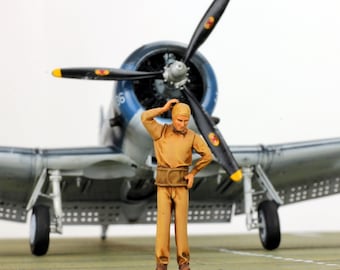 Pre-order ProPainted 1:48 figuur US Navy Yellow Deck Crew WWII (set 3)