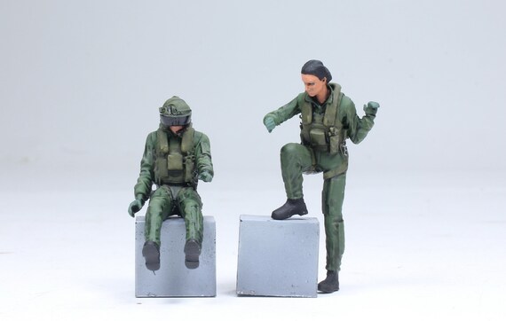 Painted Figures Set 02 US Helicopter Pilots (for AH-1Z Viper