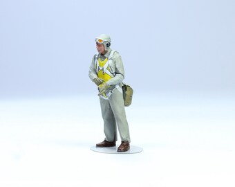 塗装済みフィギュア アメリカ海軍パイロット WWII 1:48 (プロの