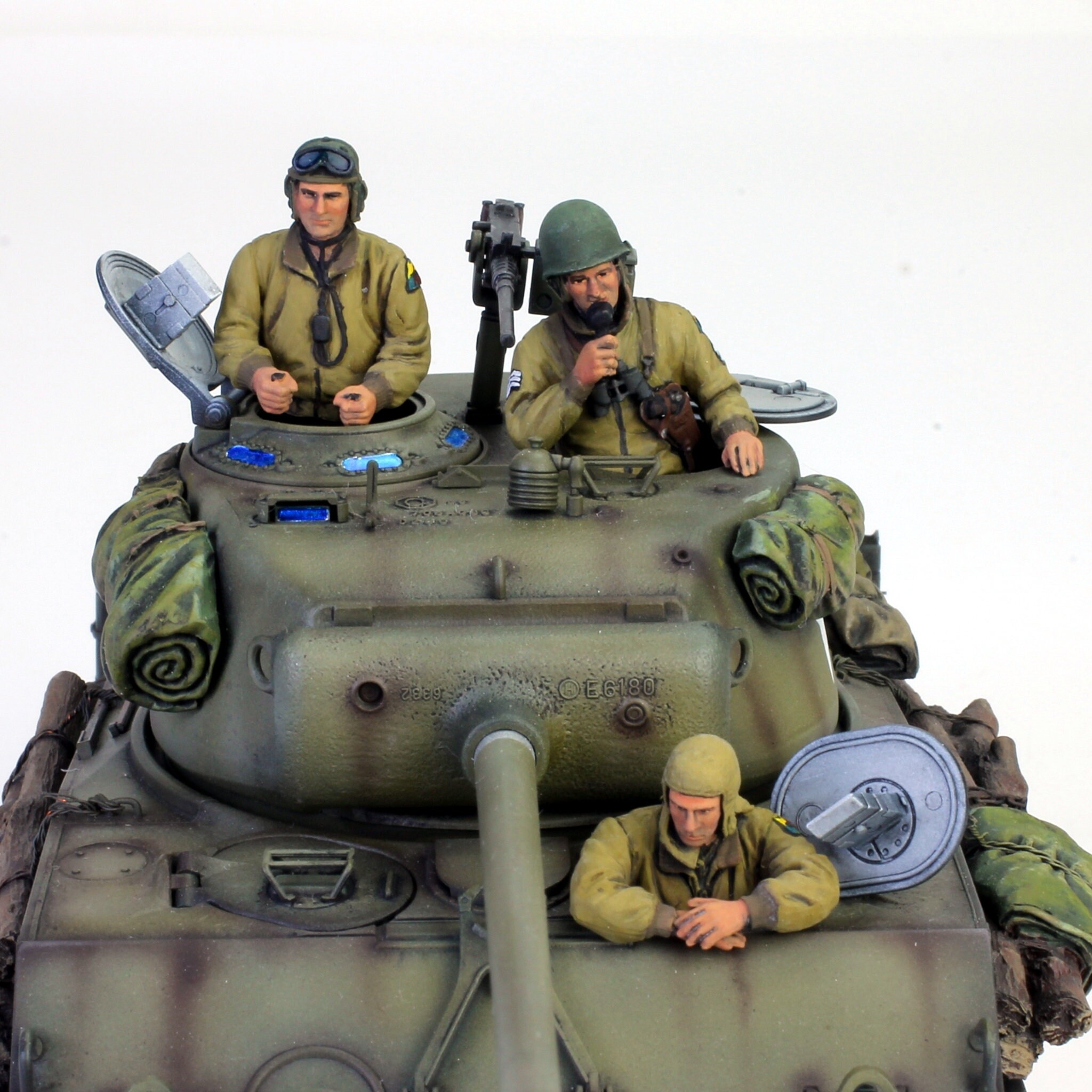 Kit Figure Resina 1:35 - Equipaggio Carro Armato USA Seconda Guerra Mondiale (6 Uomini)