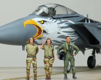 ProPainted 1:48 Modern US Pilot & 02 Crews (No Aircraft)