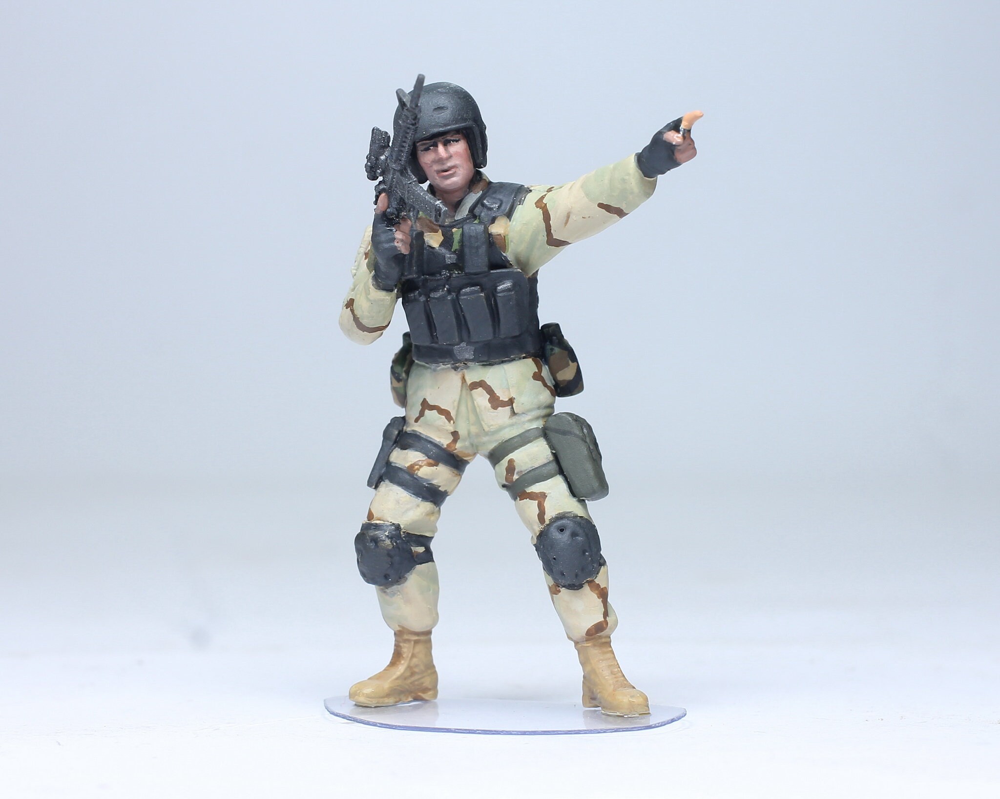 Painted Figure Delta Force Team (04 Figures) in Fight Somalia 1993
