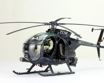 ハンドメイド AH-6J リトルバード ナイトストーカーズ モデル 1:35