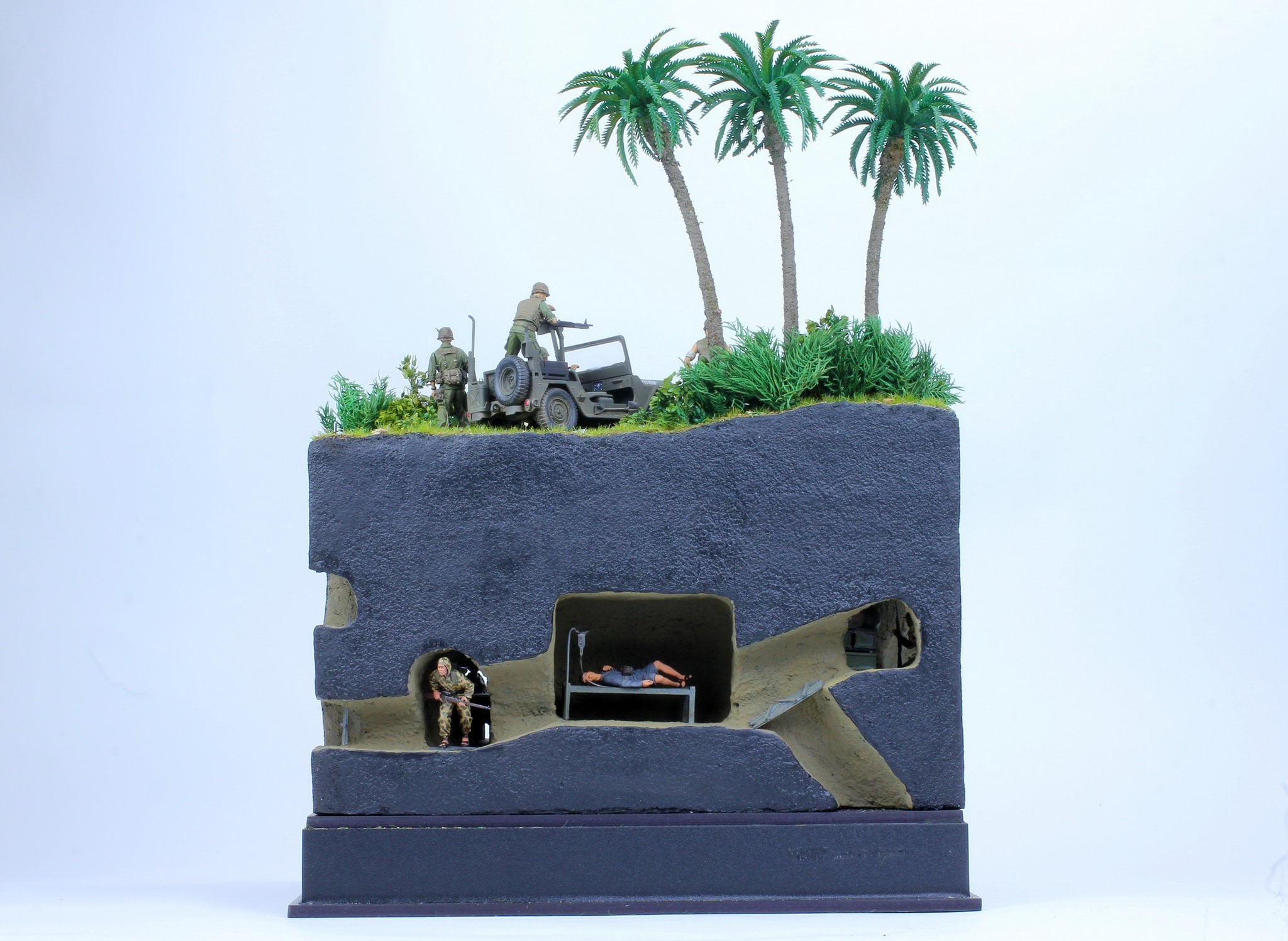 ☆ Diorama Art WARHAMMER 40K FORGE WORLD DIORAMA SCENERY ZOMBIE TANK