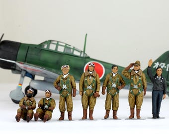 ProPainted セット 06 1:48 日本のパイロット WW2 & 01 民間人 (航空機