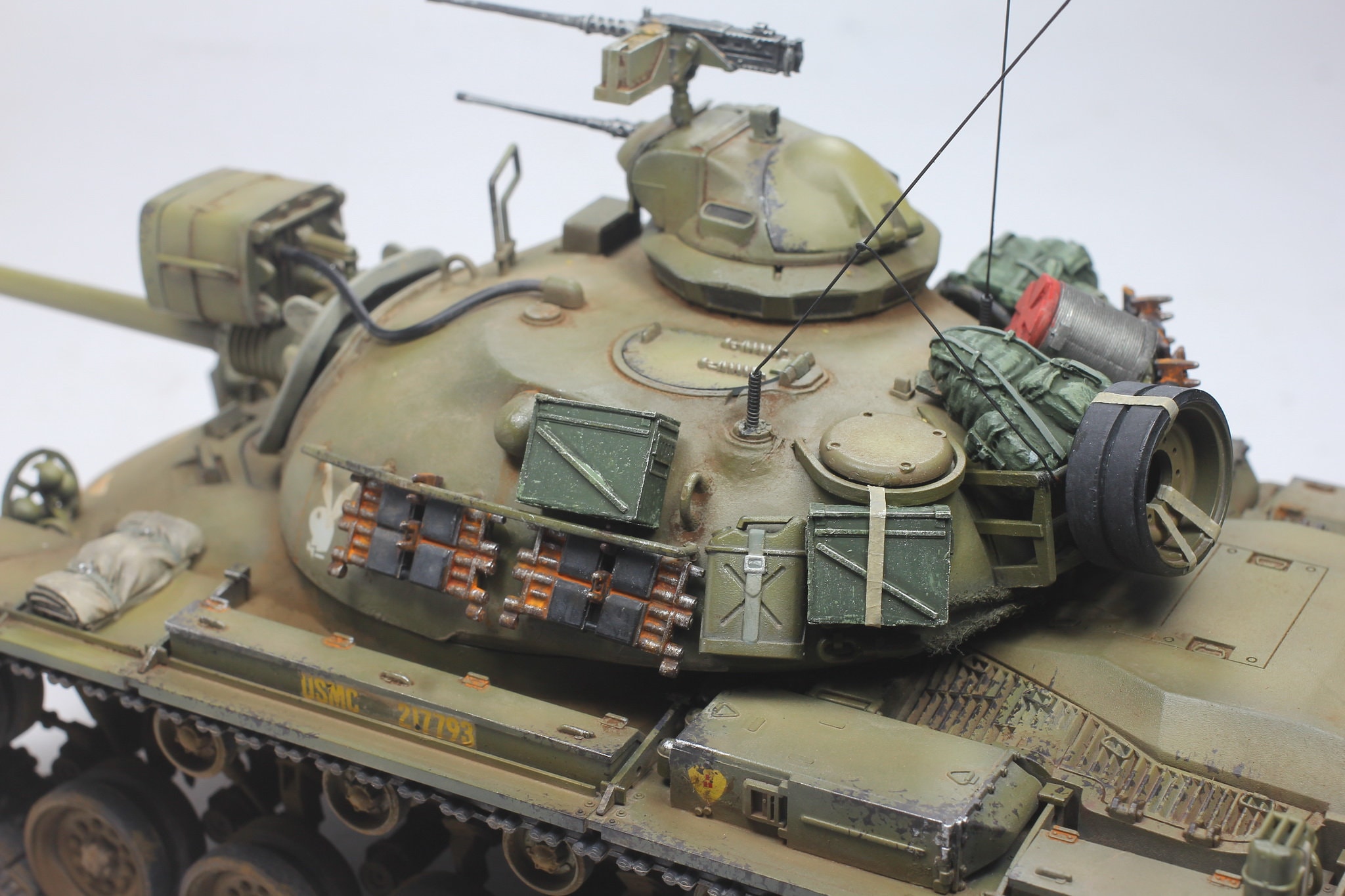 ProBuilt 1:35スケールモデル USMC M48A1パットン / アクセサリー付き