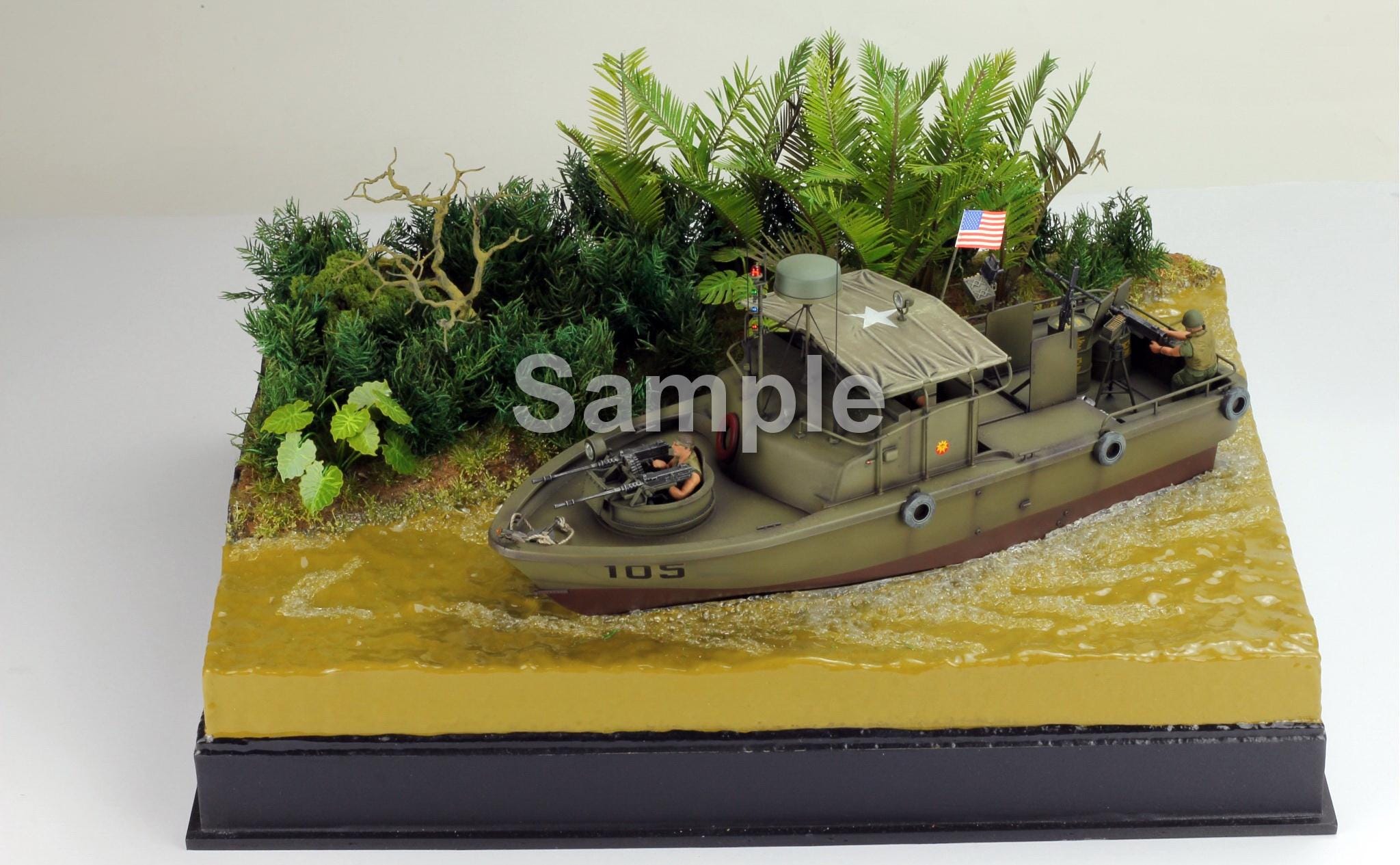 1/35 メコン川ジオラマベース：ベトナム戦争 PBR31 ピバー