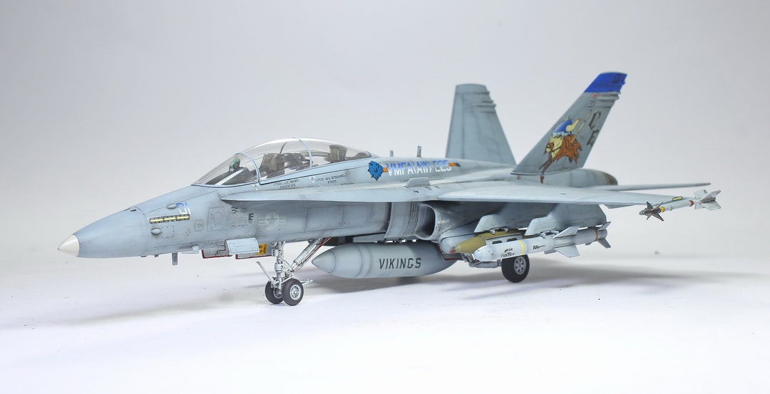 USMC F/A-18D ホーネット 1:48 (プロの職人による組み立てと塗装) を