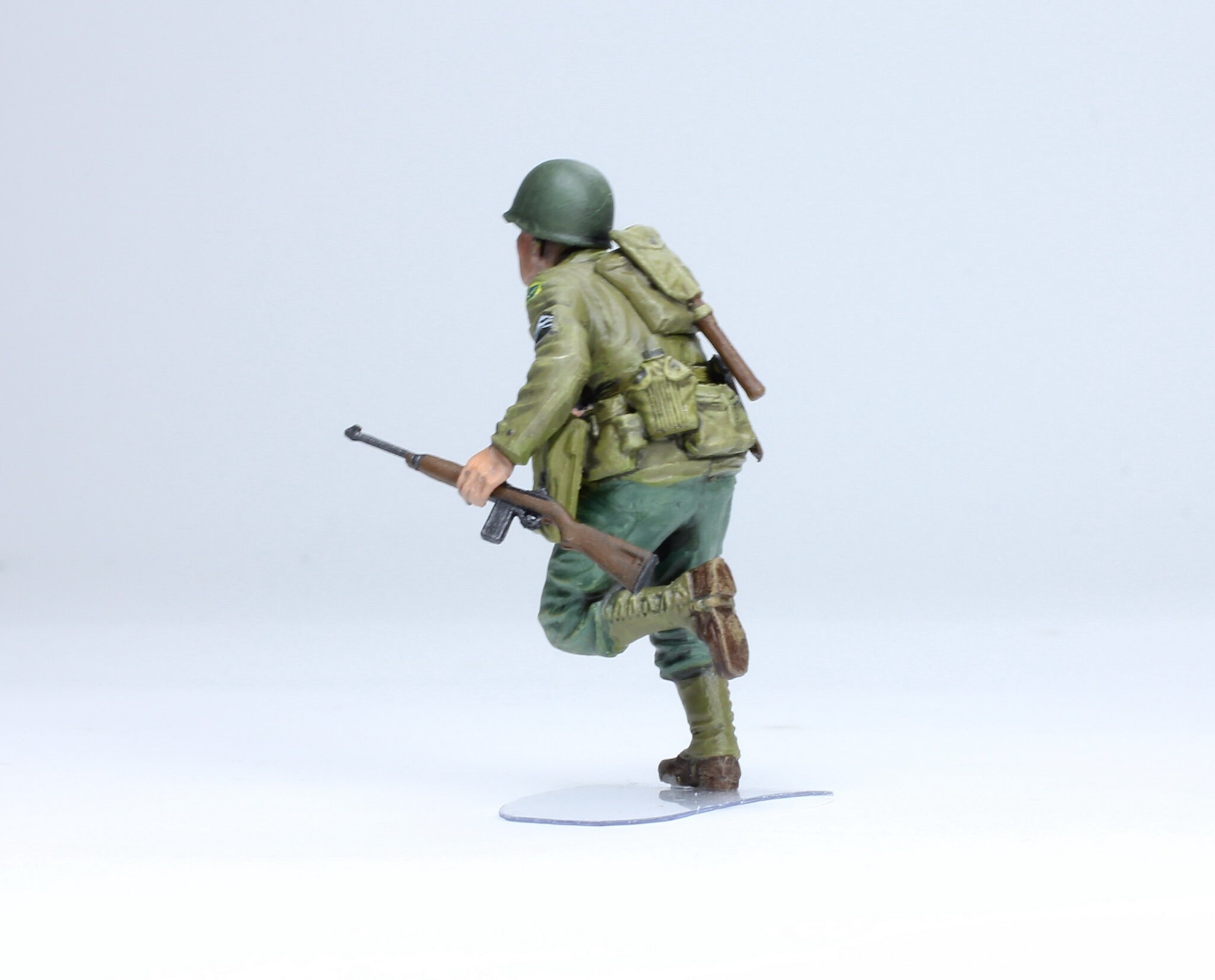 FIGURINE PORCELAINE DE capodimonte soldat militaire officier signé
