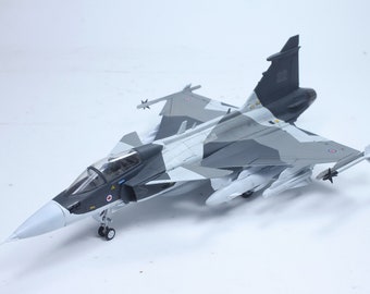 Handmade Saab JAS 39 Gripen Model: 1/48 Scale, Professionally Built