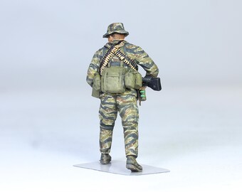 塗装済みフィギュア アメリカ海軍特殊部隊SEALs ベトナム戦争 1:35