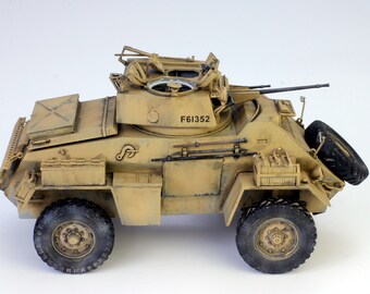 プロビルドモデル イギリス軍 ハンバー装甲車 MK.II (内装詳細) WW2 1
