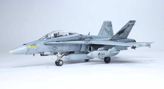 USMC F/A-18D Hornet 1:72 Built Model (built and Painted by