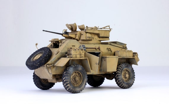 プロビルドモデル イギリス軍 ハンバー装甲車 MK.II (内装詳細) WW2 1