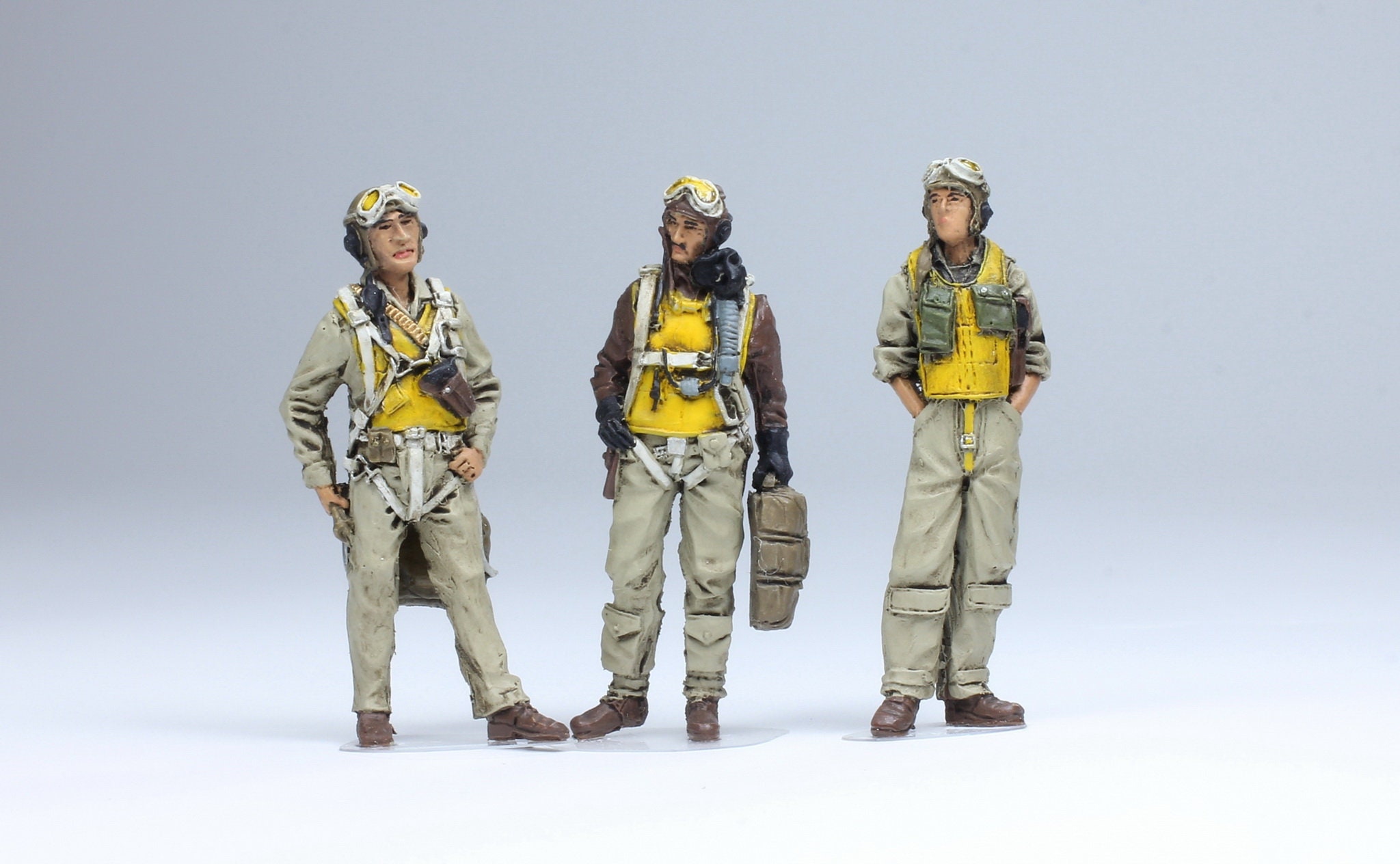 手作り塗装済み アメリカ海軍パイロット 第二次世界大戦フィギュア 1