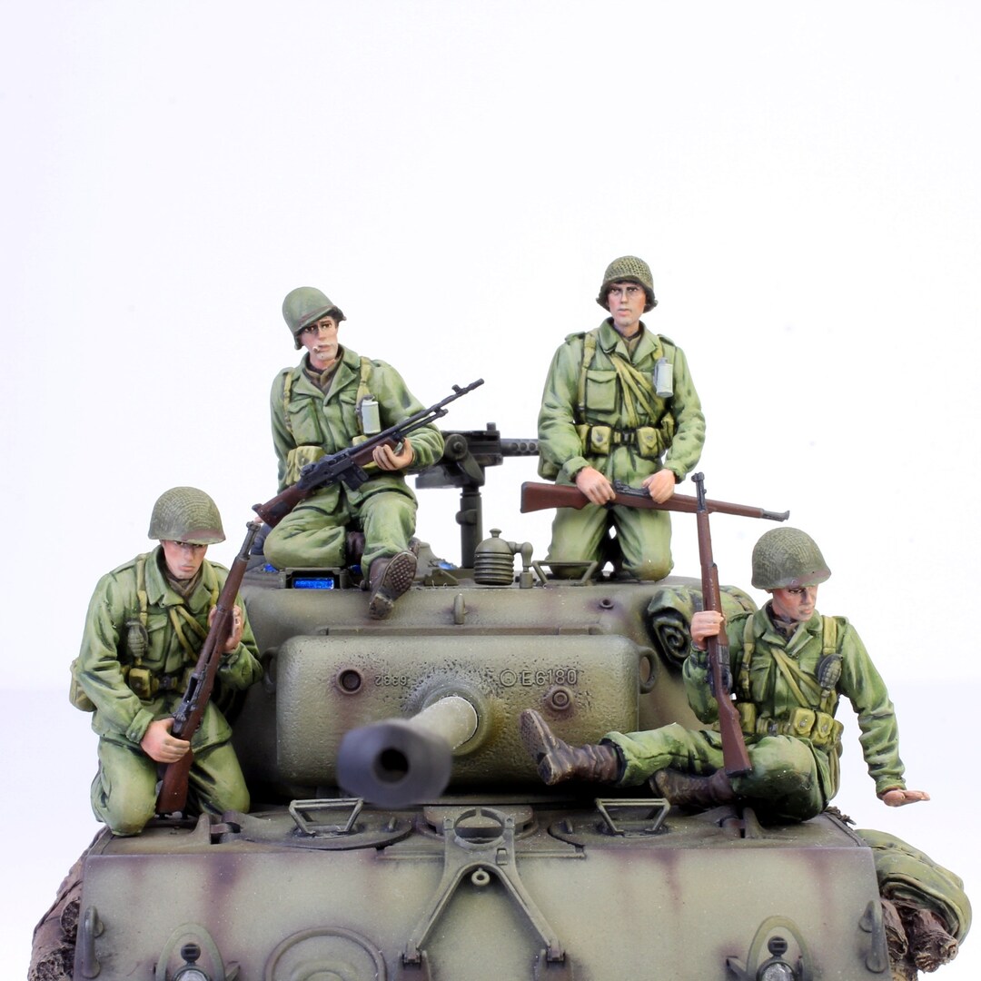 DD392 U.S. Armored Division Tank Riders figurines et collections