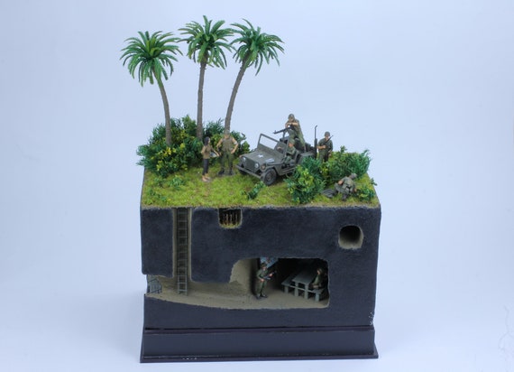 組み立て済みジオラマ「シーク＆デストロイ イン クチ トンネルズ