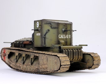 Pro Built Model Mk.A Whippet British Medium Tank WWI 1:35 (Built and painted by Professional skills)