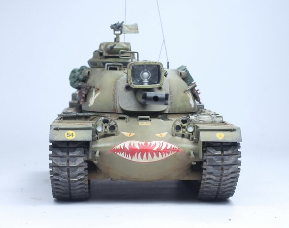 Probuilt 1:35 Model USMC M48A1 Patton /w Accessories Upgraded Set