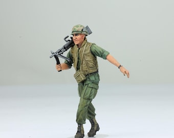 Vietnam War American Soldiers Set 1, Resin Figures 1/48, 1/35, 1