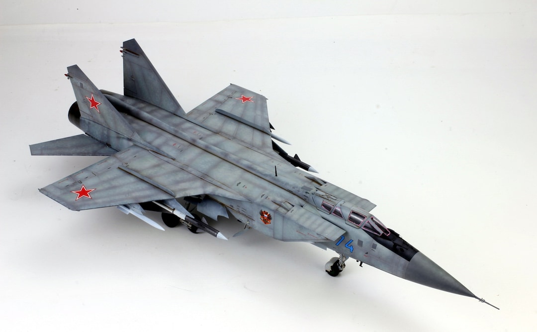 Russia Mig-31 Foxhound 1:48 Pro Built Model (built and Painted by