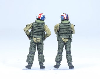 アメリカ海軍パイロットフィギュア 1/48スケール レジンモデルセット