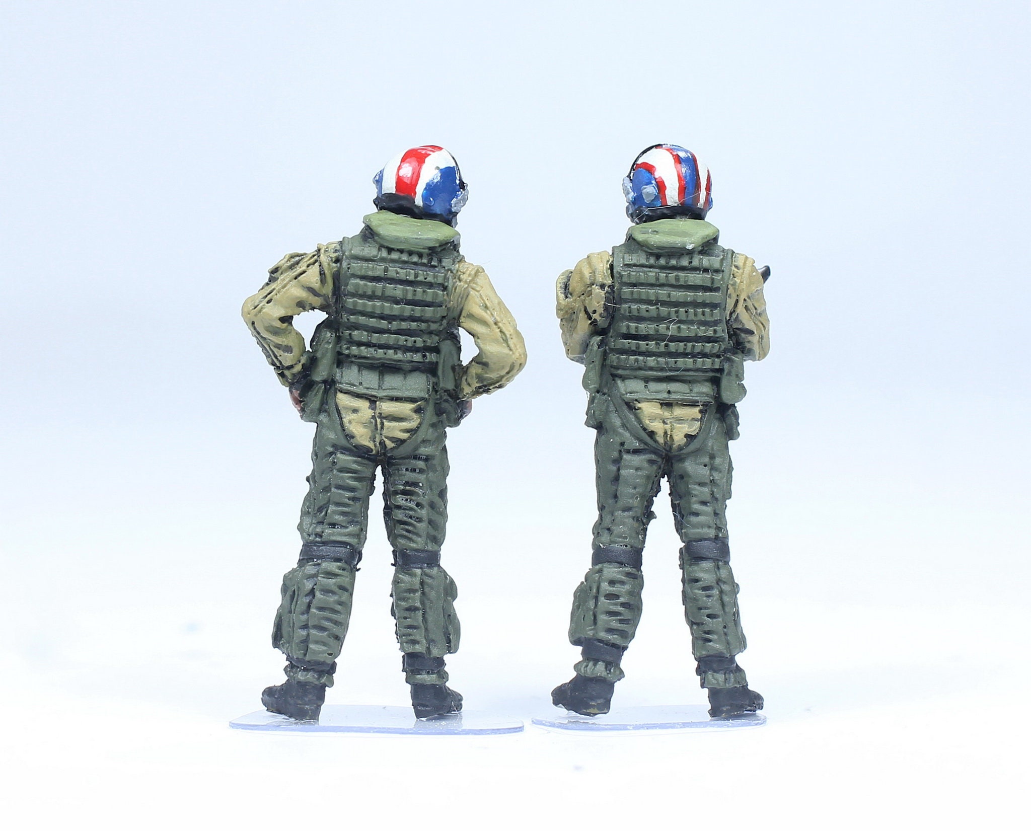 アメリカ海軍パイロットフィギュア 1/48スケール レジンモデルセット