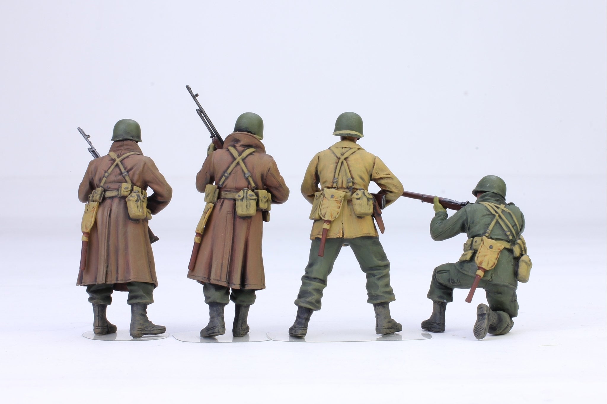塗装済みフィギュア アメリカ第101空挺師団（バストーニュ 1944）（4体