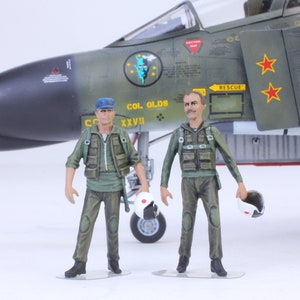 Set 02 Painted figures USAF Pilots Vietnam War 1:48 (Built and painted by Professional skills)