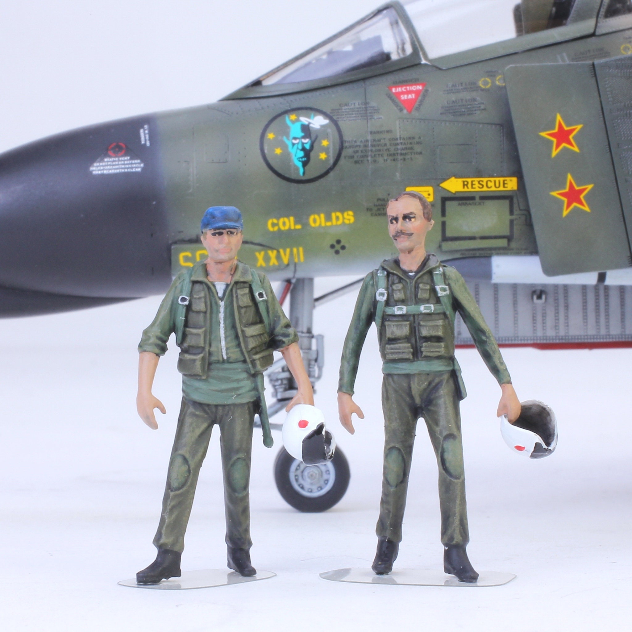 ProPainted USAF Pilots Vietnam War Painted Figures 1:48 Scale - Resin Model Set