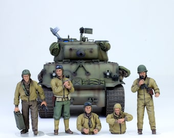 Maquette Mini Art 1/35 - US Tank Crew NW Europe - Armée Militaire - Occasion Complète
