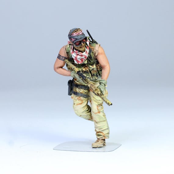 Lot De 6 Figurines Militaires 1:35 - Soldats Afghanistan/Irak - Résine Non Peinte