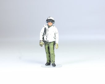 Painted US Navy Aircraft Carrier Crew Figure 1:48 Scale