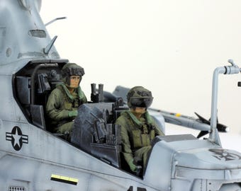 セット02 ProPainted 1:35 AH-1Z バイパー ヘリコプター パイロット