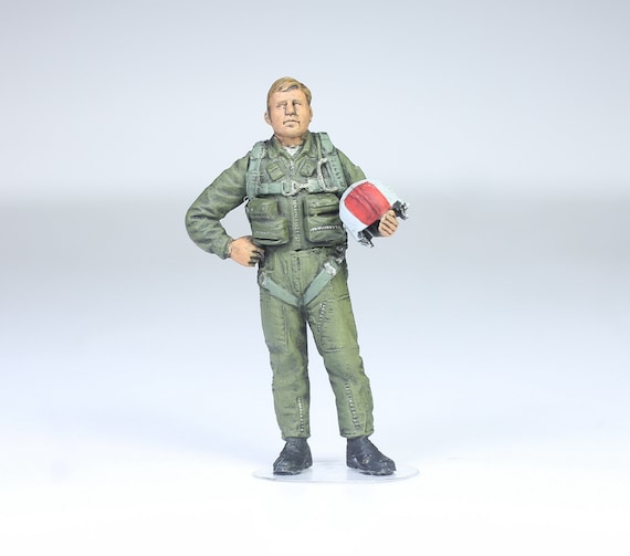 塗装済みフィギュア USAF パイロット ベトナム戦争 1:48 (プロの