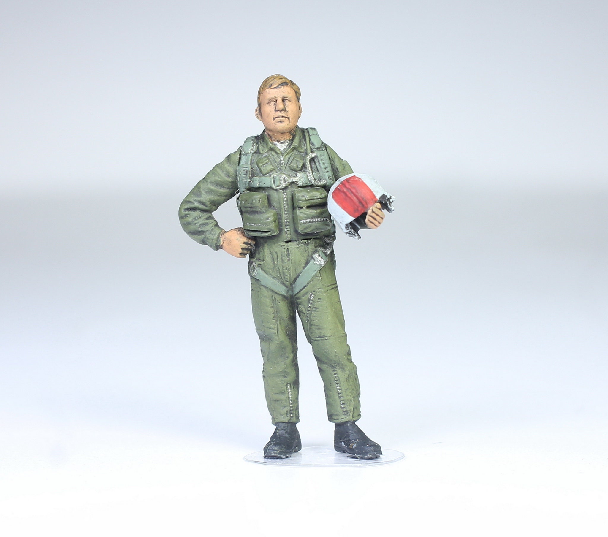 塗装済みフィギュア USAF パイロット ベトナム戦争 1:48 (プロの