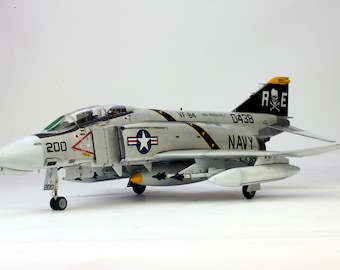 Handmade US Navy F-4J Phantom VF-84 Jolly Rogers 1:48 Model - Etsy
