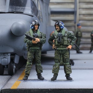 アメリカ海軍パイロットフィギュア 1/48スケール レジンモデルセット